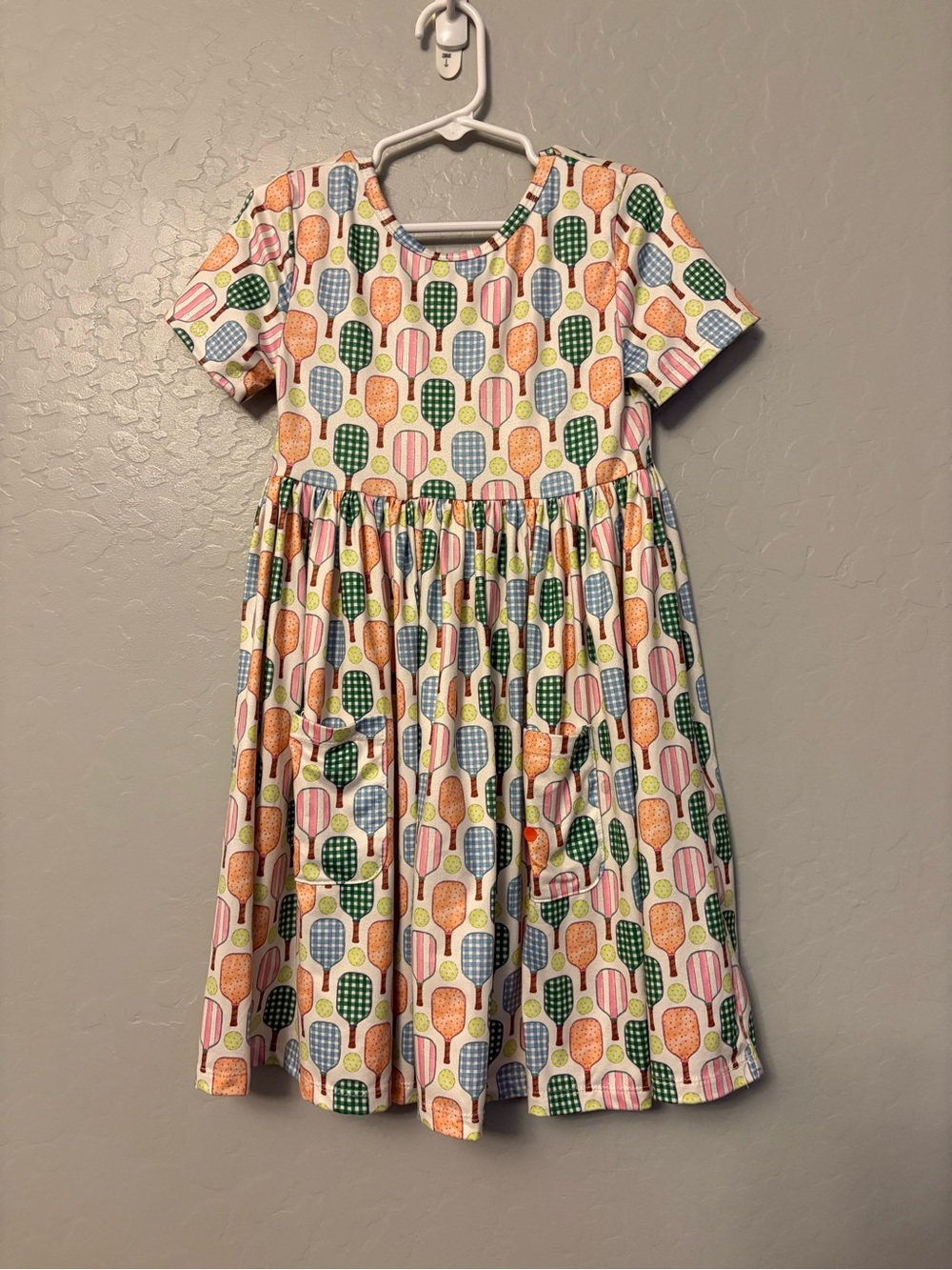 Mila & Rose pickleball short sleeve pocket twirl dress size 5-6